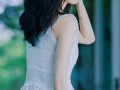 郑合惠子纯美壁纸，白色吊带裙少女感满满 ​​​