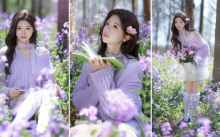 二月兰花海拍照｜新手也能拿捏的温柔氛围感