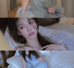 慵懒绮梦：夜的微醺与华服之魅
