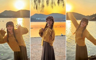 落日湖边这样拍｜温柔又出片，治愈感直接拉满