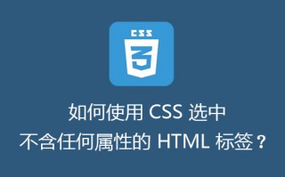 如何使用 CSS 选中不含任何属性的 HTML 标签？