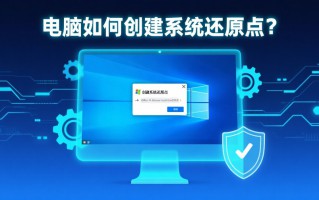 电脑如何创建系统还原点？