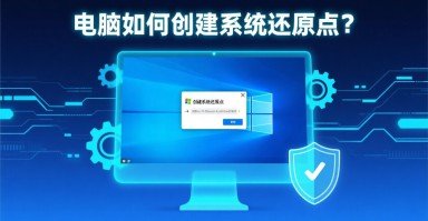 电脑如何创建系统还原点？