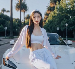 户外运动装穿搭美女写真