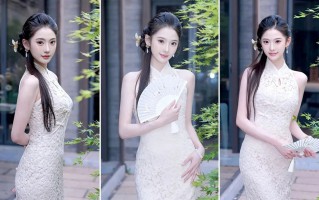 旗袍拍照这样摆：7个姿势拍出温婉好身材，显瘦又有气质
