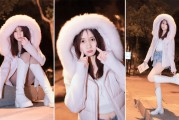 夜拍毛绒外套不踩雷！9 个松弛摆姿拿捏甜酷街景感
