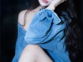 又纯又野牛仔风美女写真