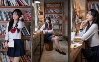 书页与少女，旧书店JK写真拍照小技巧