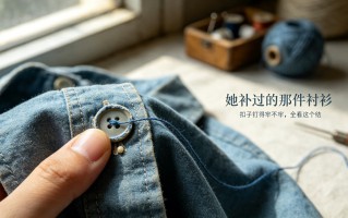 她补过的那件衬衫