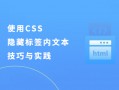 使用CSS隐藏标签内文本的技巧与实践