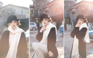 冬日清冷写真：9个松弛感动作，拍出温柔氛围感