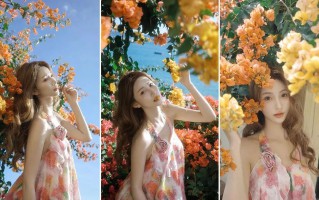 海边三角梅写真指南｜光线 + 姿势 + 穿搭全攻略