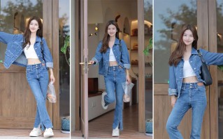 牛仔套装拍照｜6个姿势解锁松弛感街拍