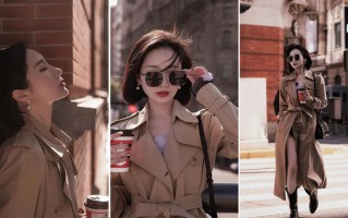 秋冬9个风衣街拍姿势，让你拍出杂志级时尚感