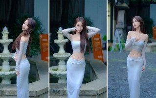 露腰长裙怎么拍显曲线？这8个姿势教你轻松拍出好身材