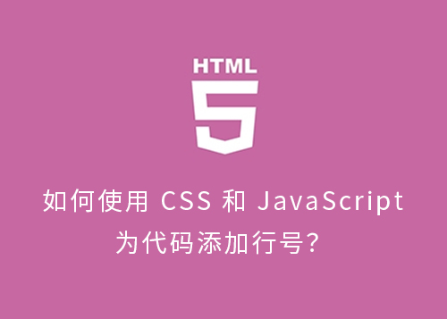 如何使用 CSS 和 JavaScript 为代码添加行号？-第1张图片-风享汇