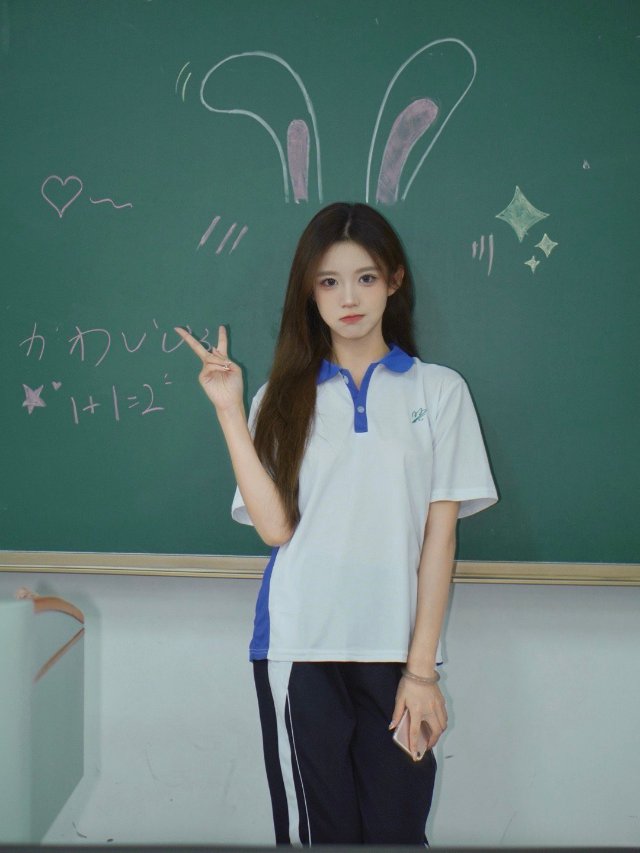 校服为笔,黑板为纸:8个校服甜妹拍照摆姿-第9张图片-风享汇 校服为笔,黑板为纸:8个校服甜妹拍照摆姿-第9张图片-风享汇