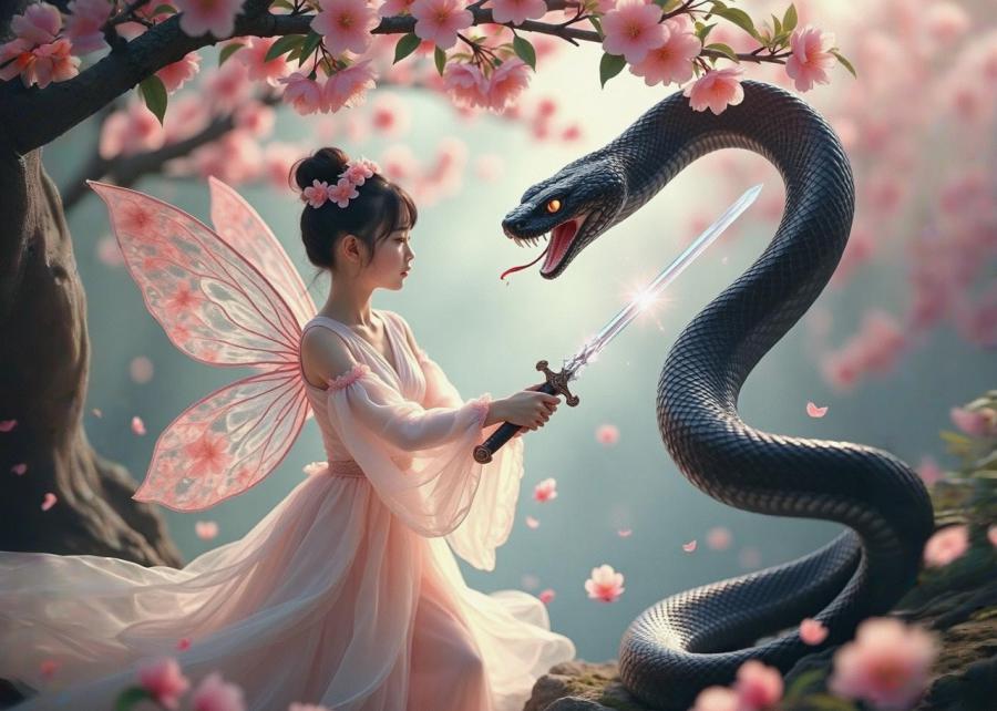 桃花仙女智斗黑蛇精-第1张图片-风享汇