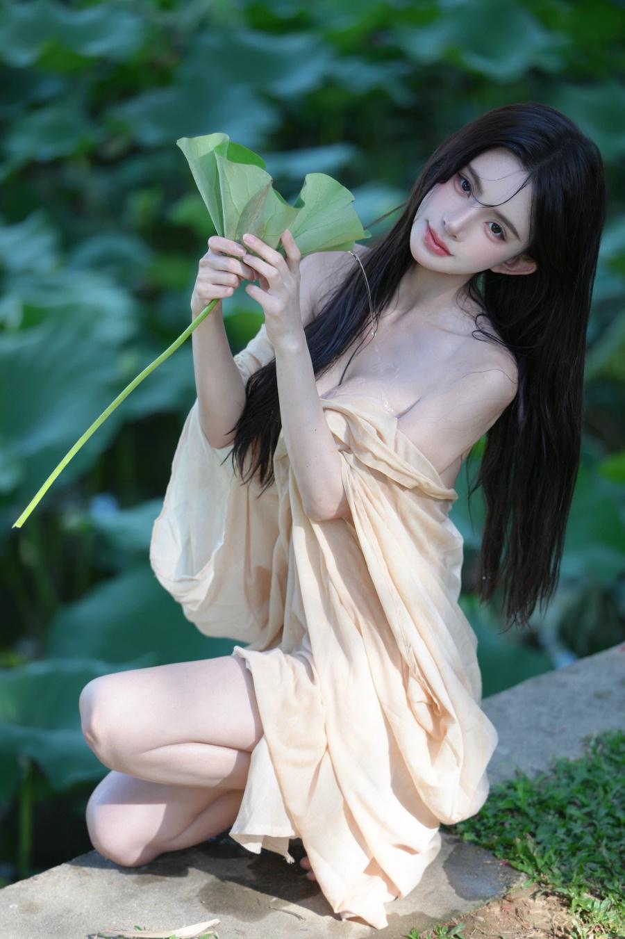 纯欲，新中式美女写真-第4张图片-风享汇