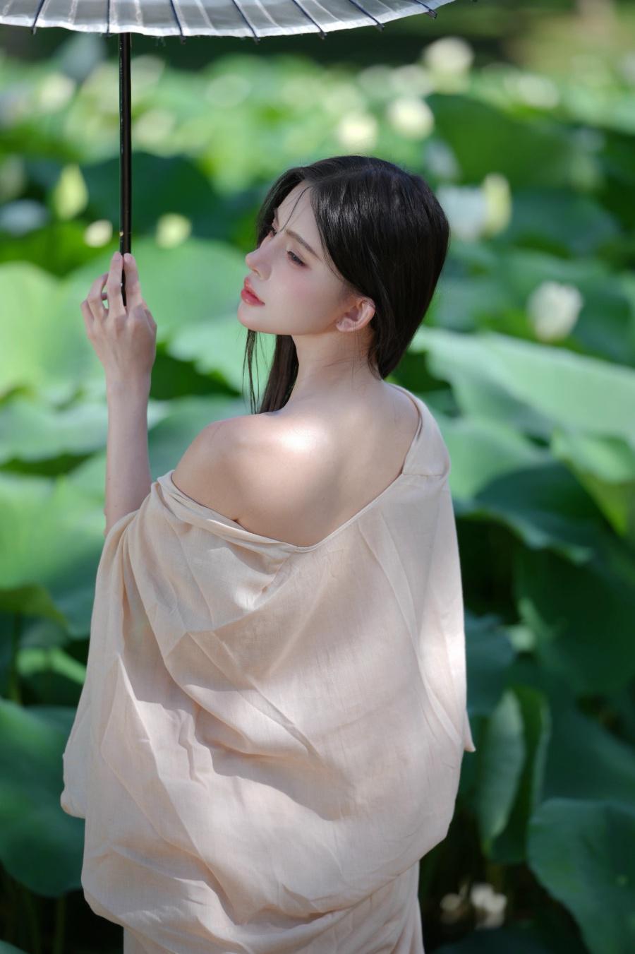 纯欲，新中式美女写真-第5张图片-风享汇