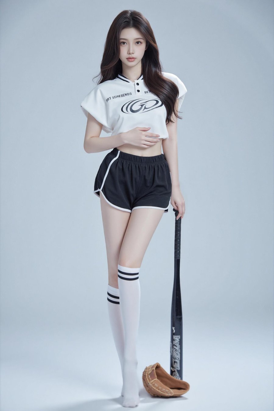 美式棒球少女写真-第2张图片-风享汇