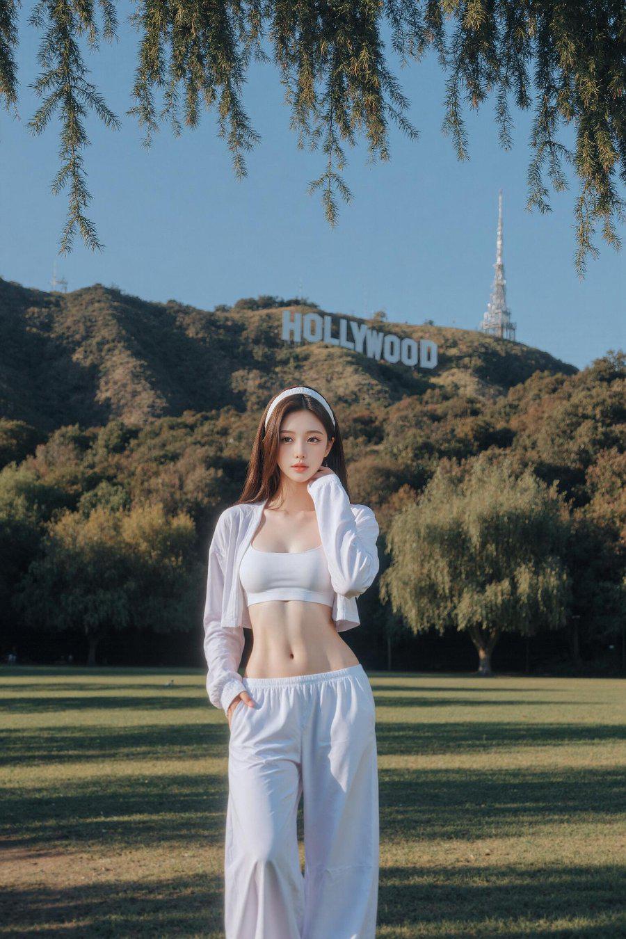 户外运动装穿搭美女写真-第5张图片-风享汇