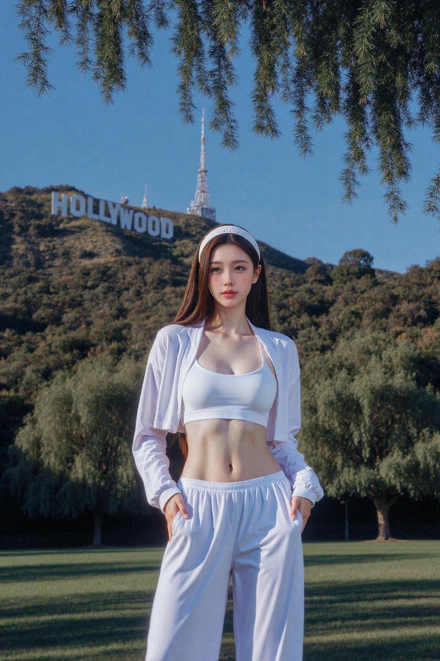 户外运动装穿搭美女写真-第2张图片-风享汇