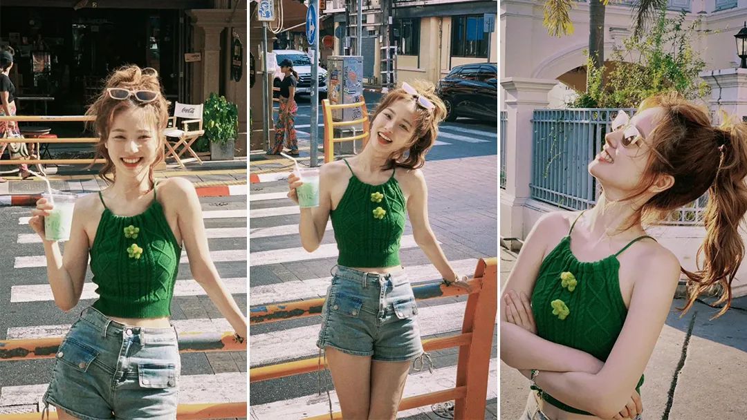 街头拿着奶茶这样拍，秒变氛围感甜酷girl-第1张图片-风享汇