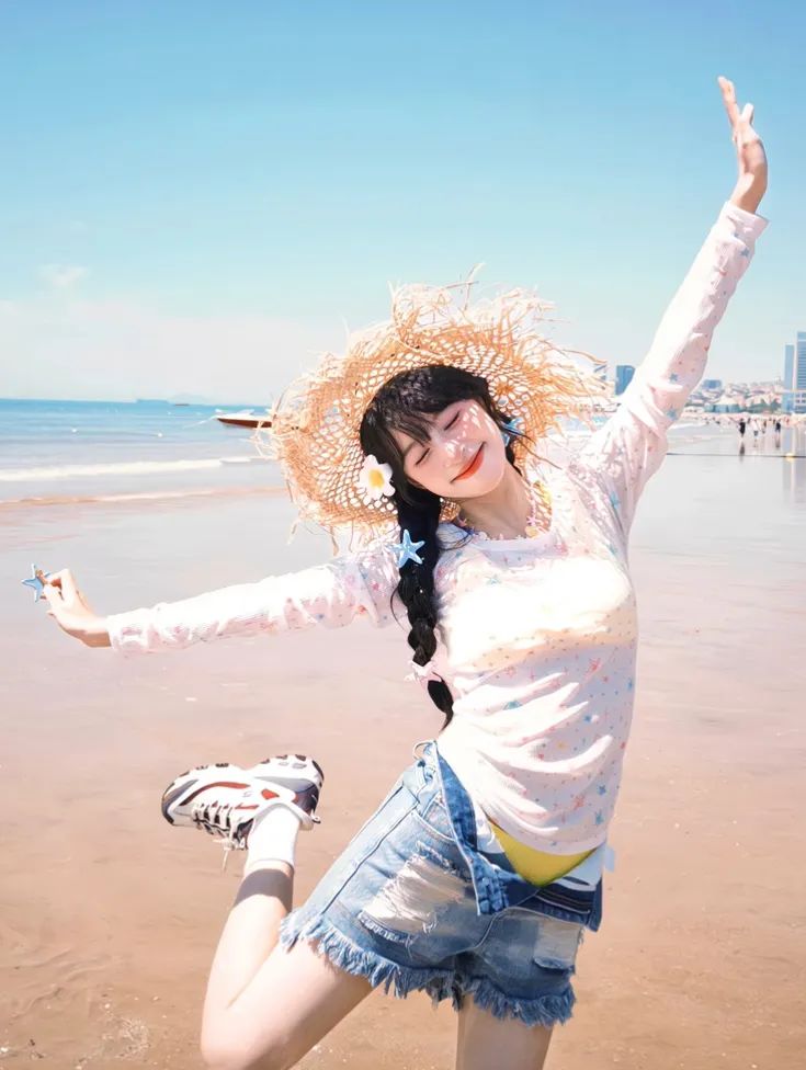 夏日海边必学!7个万能的氛围感拍照姿势-第8张图片-风享汇 夏日海边必学!7个万能的氛围感拍照姿势-第8张图片-风享汇