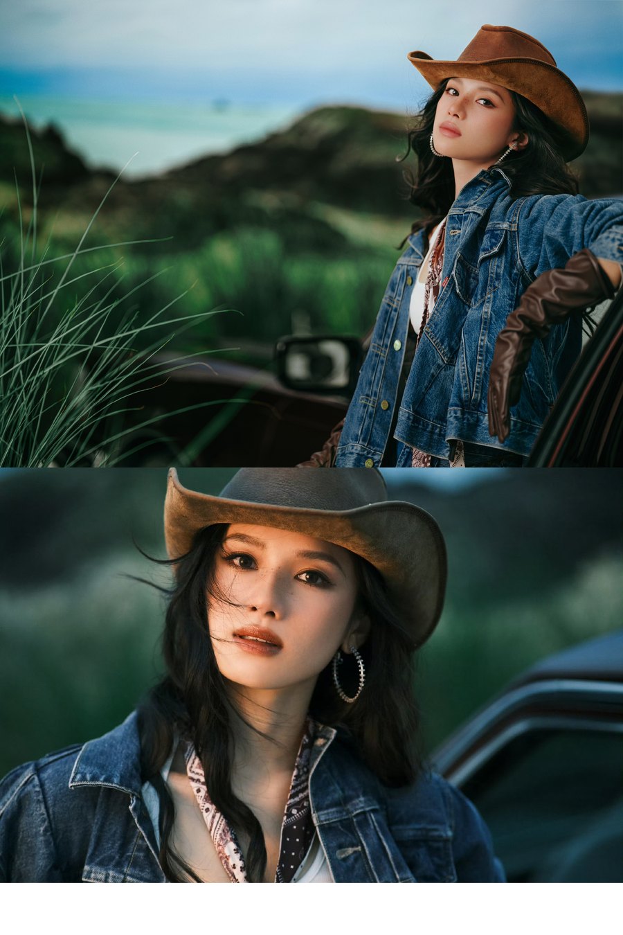 张婧仪帅气牛仔造型-第9张图片-风享汇