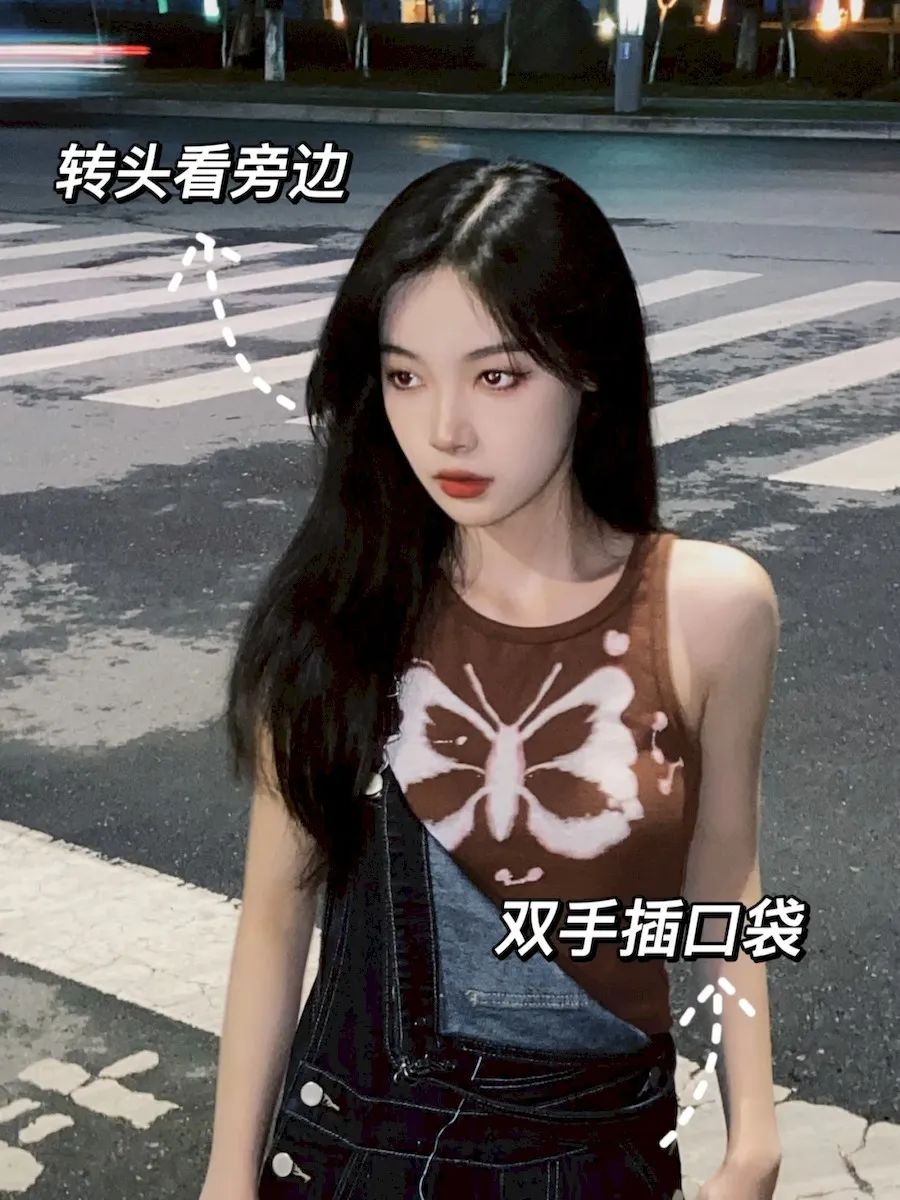 夜景街头8个拍照姿势，轻松拿捏暗夜时尚大片-第3张图片-风享汇