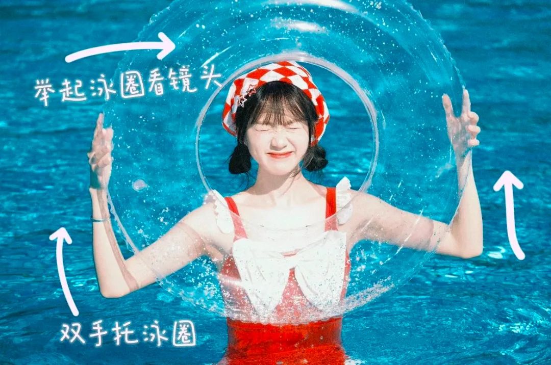 泳池拍照大作战！8个姿势解锁元气少女-第2张图片-风享汇