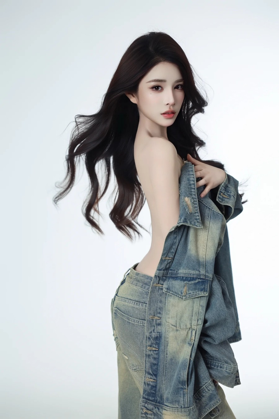 牛仔少女，性感妩媚写真-第1张图片-风享汇