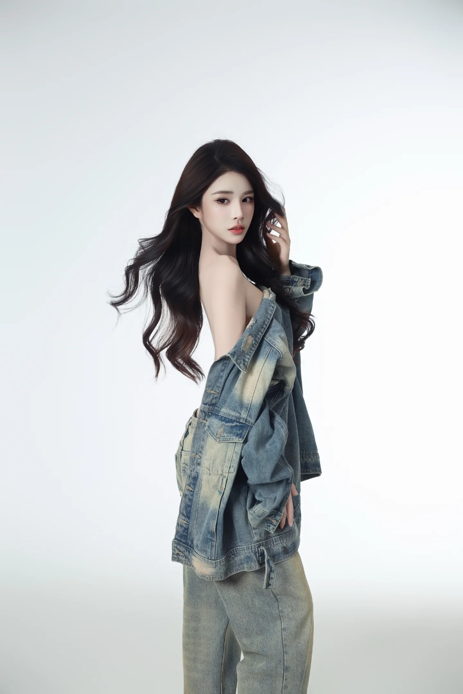 牛仔少女，性感妩媚写真-第7张图片-风享汇