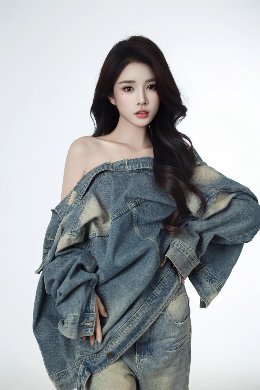 牛仔少女，性感妩媚写真-第6张图片-风享汇
