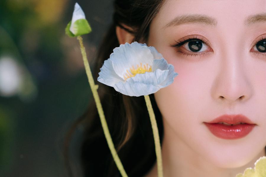 祝绪丹蕾丝吊带碎花裙，清新优雅-第12张图片-风享汇