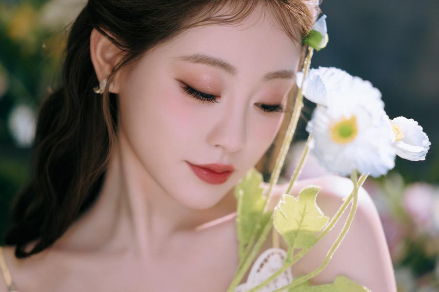 祝绪丹蕾丝吊带碎花裙，清新优雅-第14张图片-风享汇