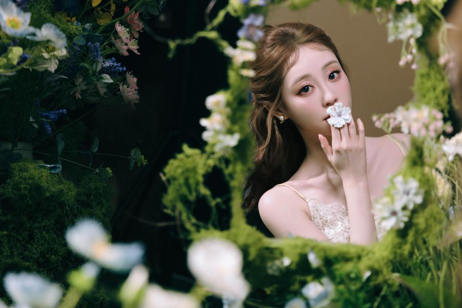 祝绪丹蕾丝吊带碎花裙，清新优雅-第16张图片-风享汇