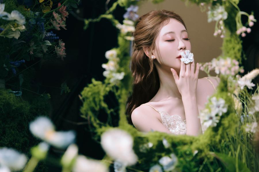 祝绪丹蕾丝吊带碎花裙，清新优雅-第17张图片-风享汇