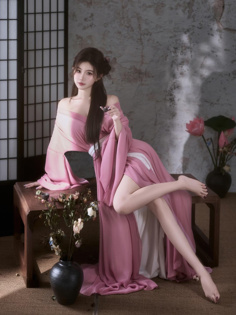 粉红少女东方韵味，清冷贵气千金感 ​​​-第2张图片-风享汇