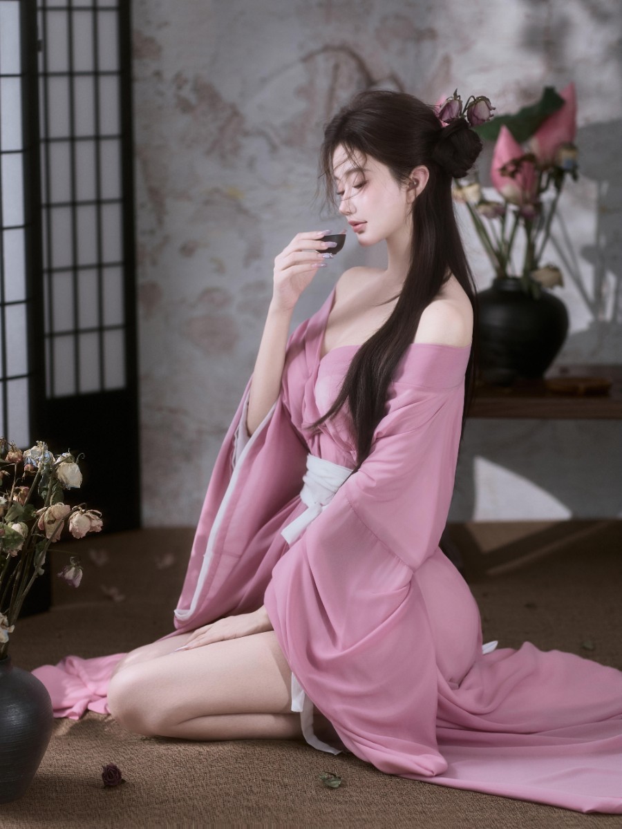 粉红少女东方韵味，清冷贵气千金感 ​​​-第8张图片-风享汇