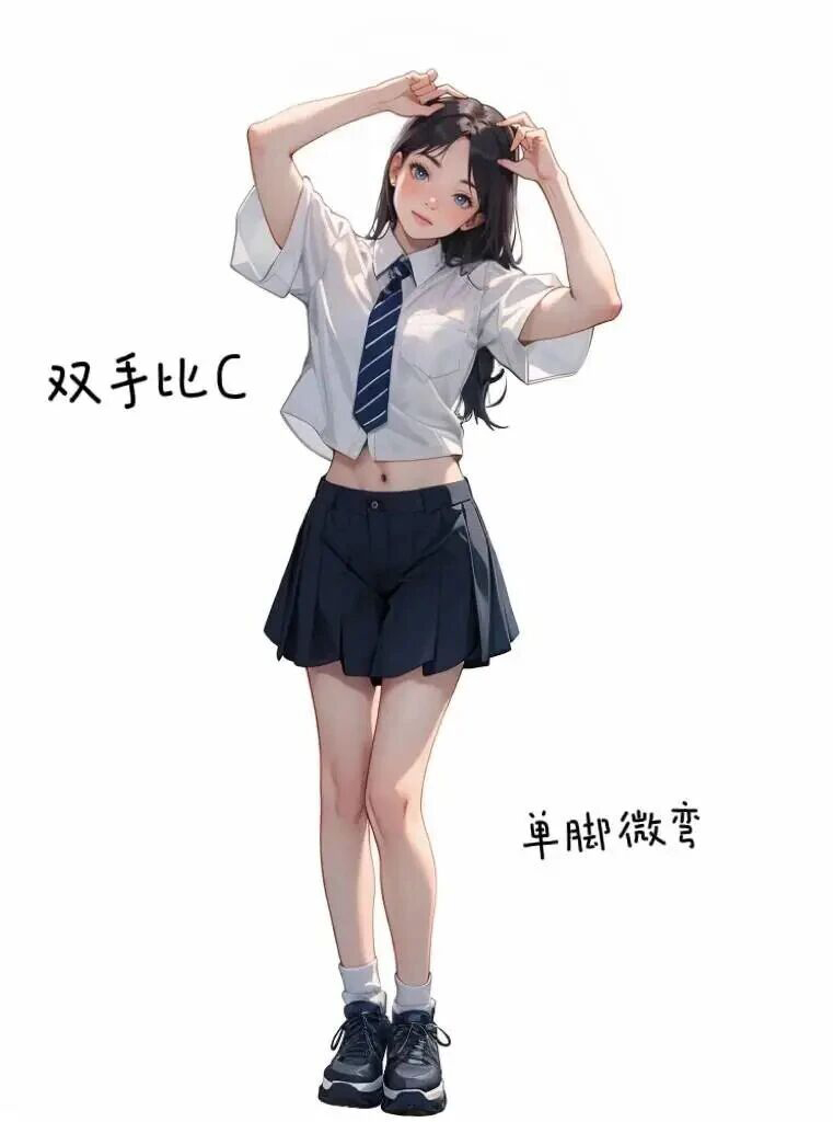 校园风万能拍照姿势，轻松get元气少女-第2张图片-风享汇