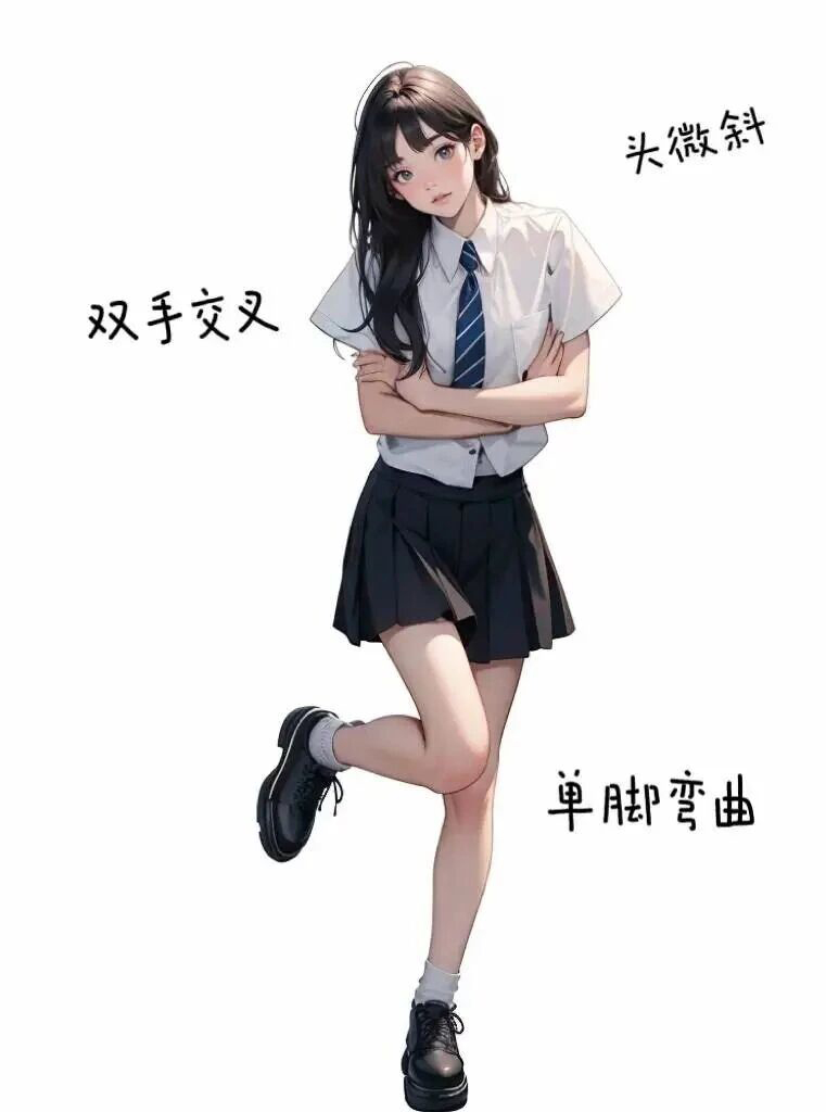 校园风万能拍照姿势，轻松get元气少女-第3张图片-风享汇