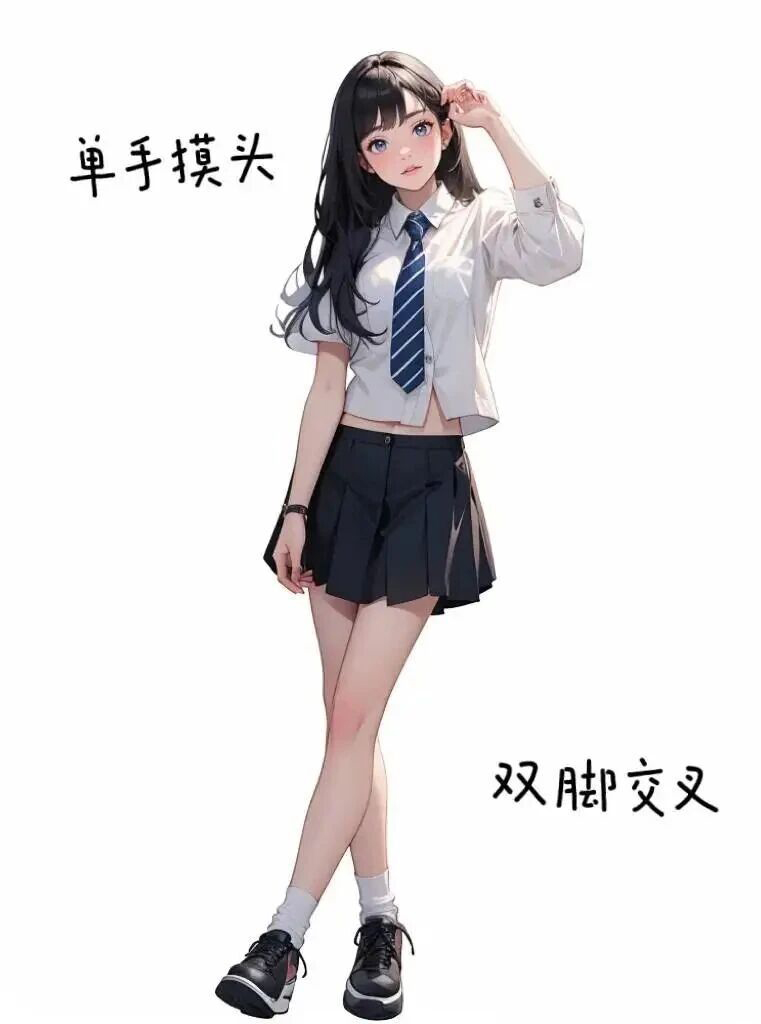 校园风万能拍照姿势，轻松get元气少女-第4张图片-风享汇