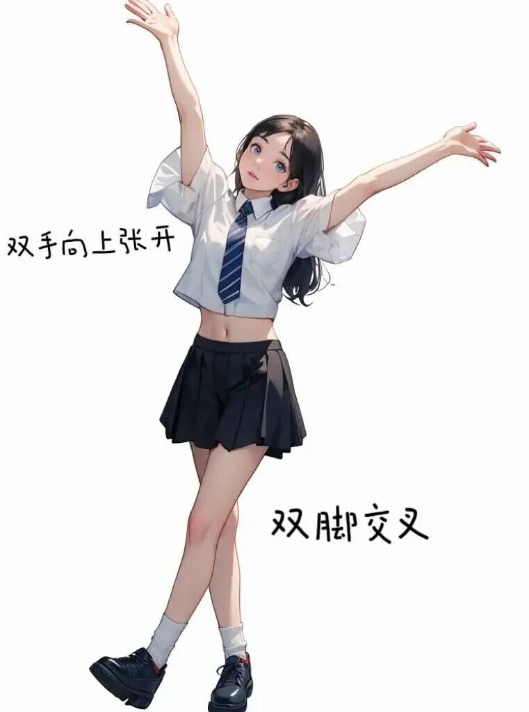校园风万能拍照姿势，轻松get元气少女-第6张图片-风享汇