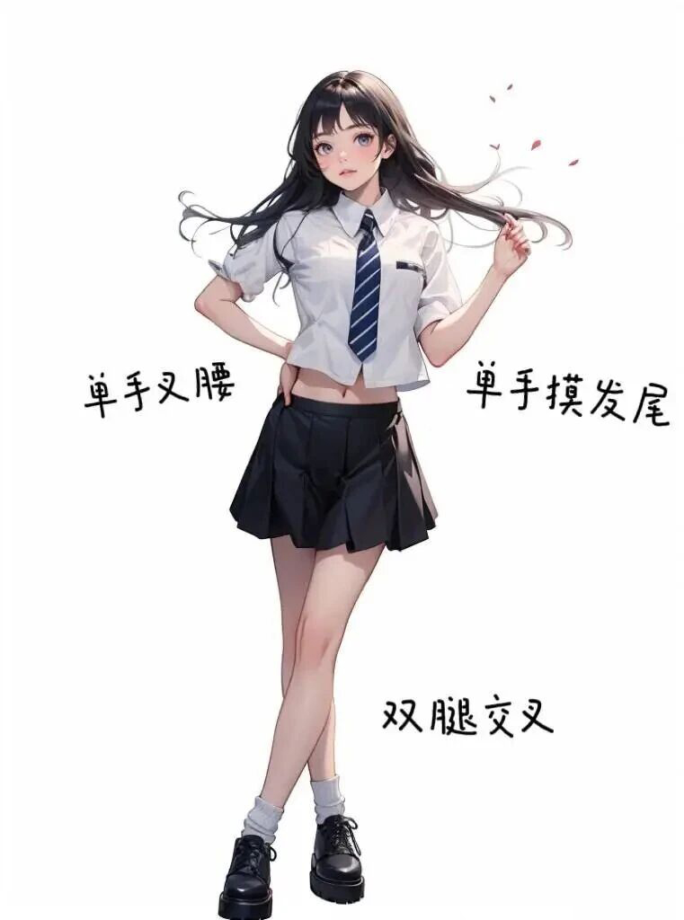 校园风万能拍照姿势，轻松get元气少女-第7张图片-风享汇