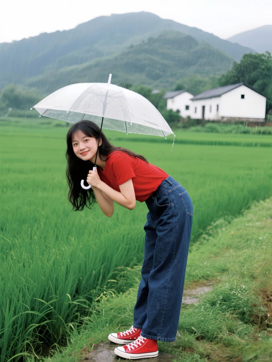 雨天拍照别躲着！8 个打伞摆姿，拍出田园治愈感大片-第2张图片-风享汇