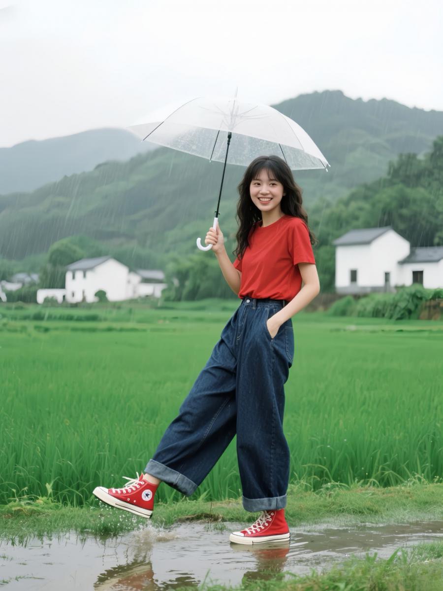 雨天拍照别躲着！8 个打伞摆姿，拍出田园治愈感大片-第4张图片-风享汇