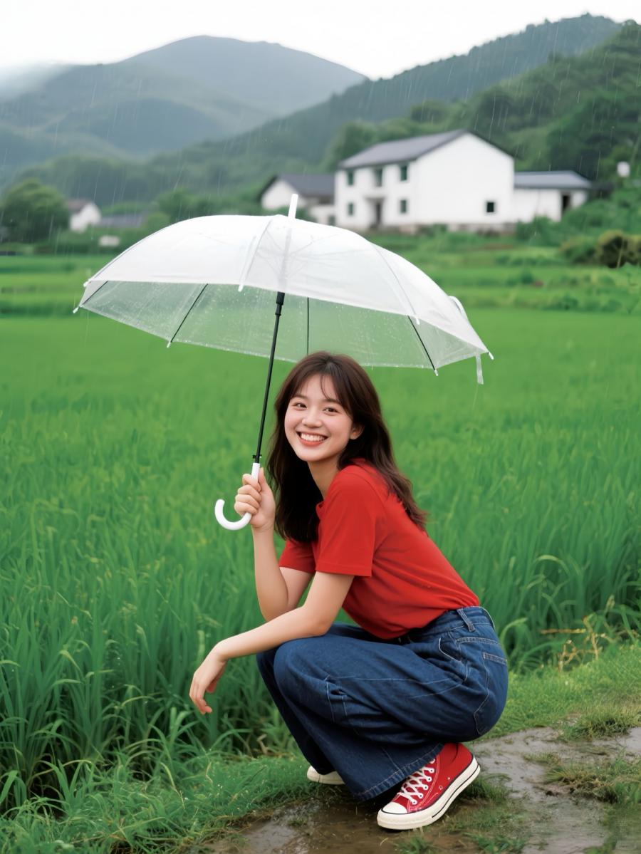雨天拍照别躲着！8 个打伞摆姿，拍出田园治愈感大片-第5张图片-风享汇