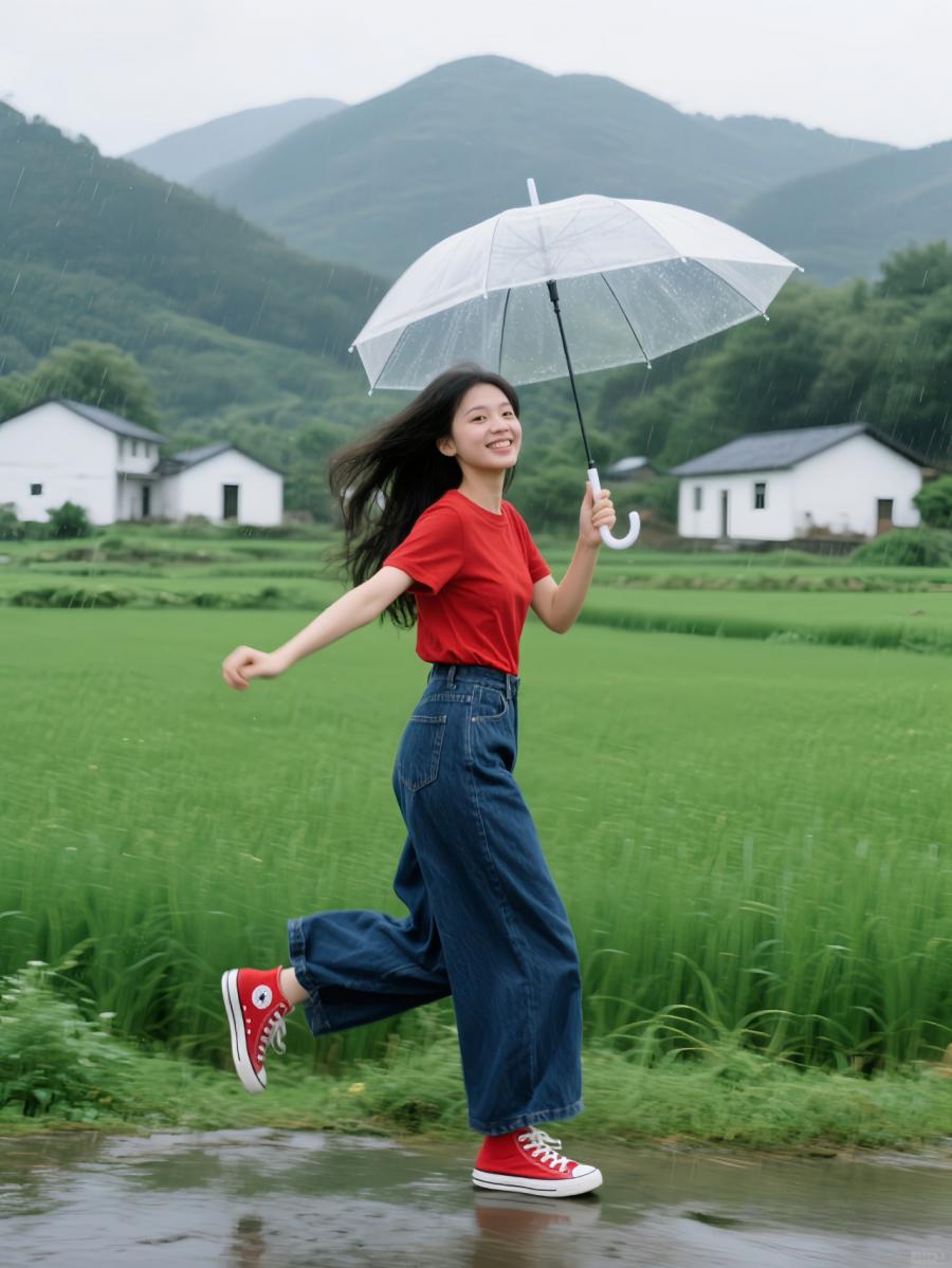 雨天拍照别躲着！8 个打伞摆姿，拍出田园治愈感大片-第7张图片-风享汇